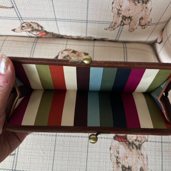 *RARE* COACH Legacy Leather Turnlock Trifold Wallet NWOT - Picture 3 of 6